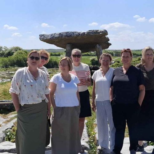 group of women at the Burren